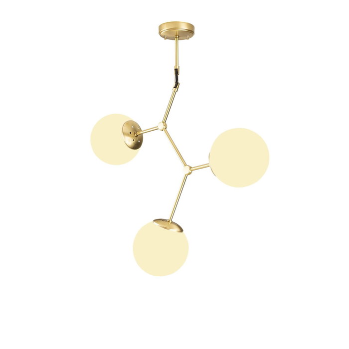 Opviq Damar - 6317 Lámpara de araña moderna en Amarillo y Blanco Opviq Damar - 6317 Lámpara de araña moderna en Amarillo y Blanco